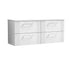 nuie 1200 wall hung 4 drawer vanity laminate worktopdpf193lsw2, Nuie, Wall Hung Vanity Unit, 1
