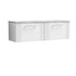 nuie 1200 wall hung 2 drawer vanity laminate worktopdpf194lbg2, Nuie, Wall Hung Vanity Unit, 1
