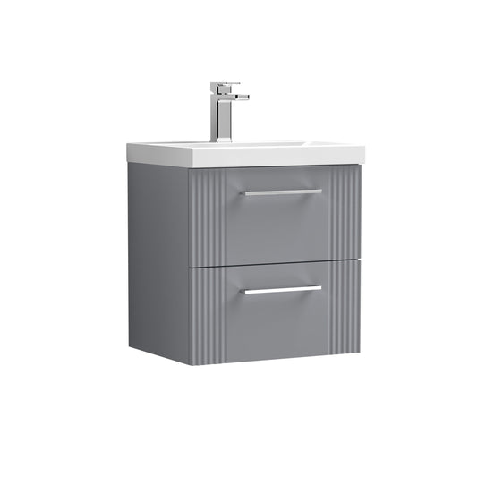 nuie 500mm wall hung 2 drawer vanity basin 1dpf292a, Nuie, Wall Hung Vanity Unit, 1