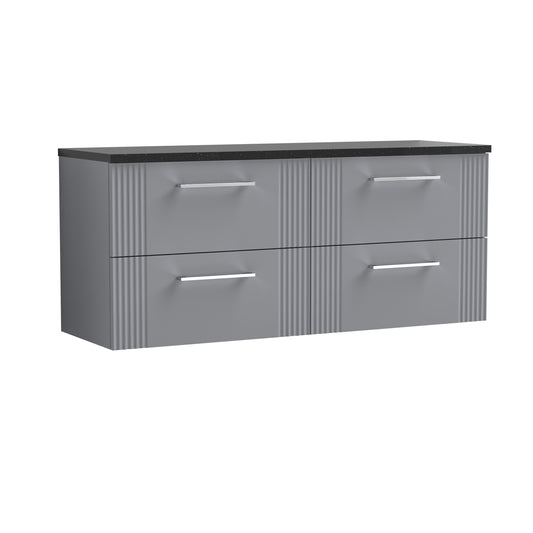 nuie 1200 wall hung 4 drawer vanity laminate worktopdpf293lsb2, Nuie, Wall Hung Vanity Unit, 1