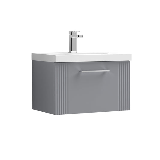 nuie 600mm wall hung single drawer vanity basin 1dpf294a, Nuie, Wall Hung Vanity Unit, 1