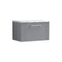 nuie 600 wall hung single drawer vanity laminate worktopdpf294lcm, Nuie, Wall Hung Vanity Unit, 1