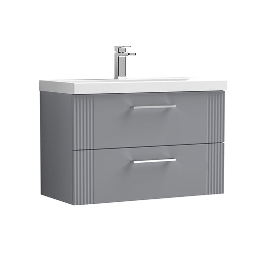 nuie 800mm wall hung 2 drawer vanity basin 1dpf295a, Nuie, Wall Hung Vanity Unit, 1