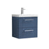 nuie 500mm wall hung 2 drawer vanity basin 1dpf392a, Nuie, Wall Hung Vanity Unit, 1