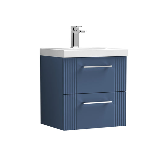 nuie 500mm wall hung 2 drawer vanity basin 1dpf392a, Nuie, Wall Hung Vanity Unit, 1