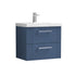 nuie 600mm wall hung 2 drawer vanity basin 1dpf393a, Nuie, Wall Hung Vanity Unit, 1
