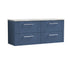 nuie 1200 wall hung 4 drawer vanity laminate worktopdpf393lbg2, Nuie, Wall Hung Vanity Unit, 1