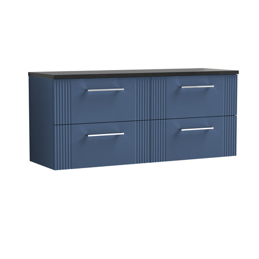 nuie 1200 wall hung 4 drawer vanity laminate worktopdpf393lsb2, Nuie, Wall Hung Vanity Unit, 1