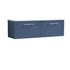 nuie 1200 wall hung 2 drawer vanity laminate worktopdpf394lsw2, Nuie, Wall Hung Vanity Unit, 1