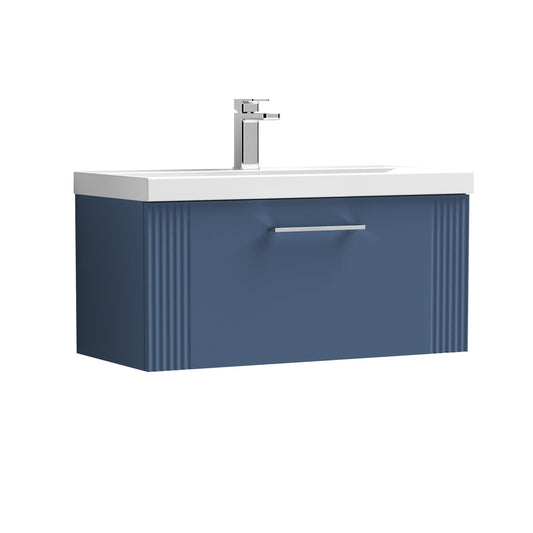 nuie 800mm wall hung single drawer vanity basin 1dpf396a, Nuie, Wall Hung Vanity Unit, 1