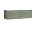 nuie 1200 wall hung 2 drawer vanity laminate worktopdpf894lsw2, Nuie, Wall Hung Vanity Unit, 1