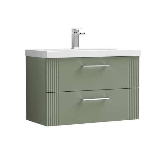 nuie 800mm wall hung 2 drawer vanity basin 1dpf895a, Nuie, Wall Hung Vanity Unit, 1