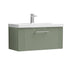 nuie 800mm wall hung single drawer vanity basin 1dpf896a, Nuie, Wall Hung Vanity Unit, 1