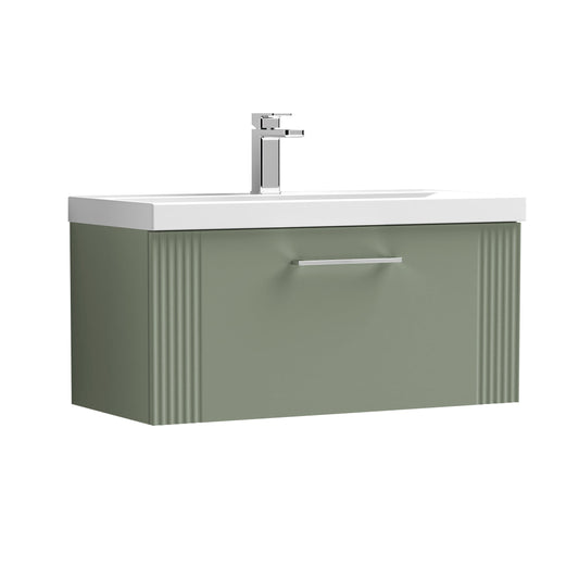 nuie 800mm wall hung single drawer vanity basin 1dpf896a, Nuie, Wall Hung Vanity Unit, 1
