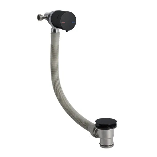Nuie Freeflow Bath Filler Black Matt