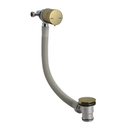 Nuie Freeflow Bath Filler Brushed Brass