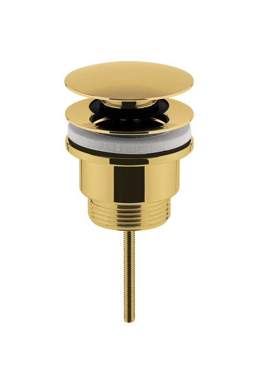 Nuie Universal Push Button Basin Waste Slotted & Un-Slotted