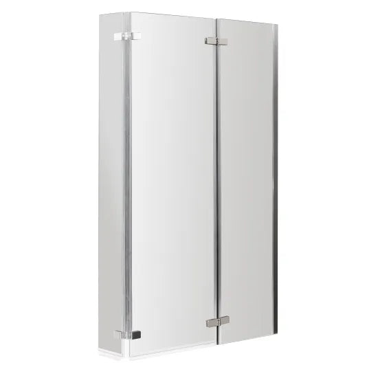 Nuie L-Shaped Hinged Bath Screen