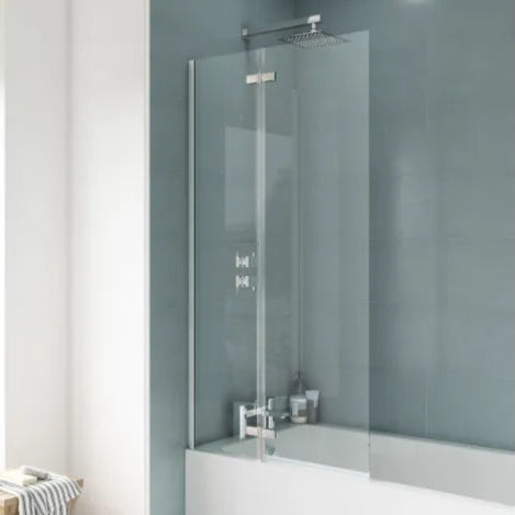 Nuie Square Hinged Bath Screen