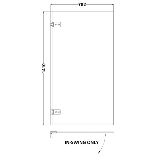 Nuie Square Bath Screen