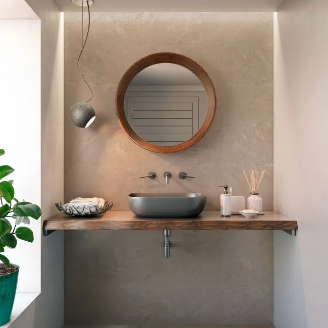 Eternity Greige Stone Effect Tiles 600x300mm