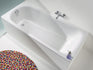 gian steel single end bath 1600x700x500mm, Baths, Straight Baths, Alessio, 1