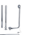 Exposed Bath Plug And Chain Waste With Pipe Shrouds