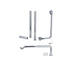 Exposed Bath Plug And Chain Waste With Pipe Shrouds