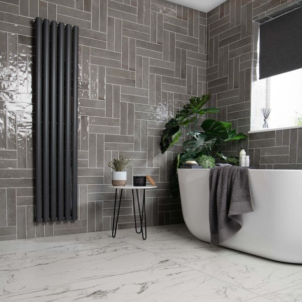 Asly Grey Gloss Tiles 300x75mm