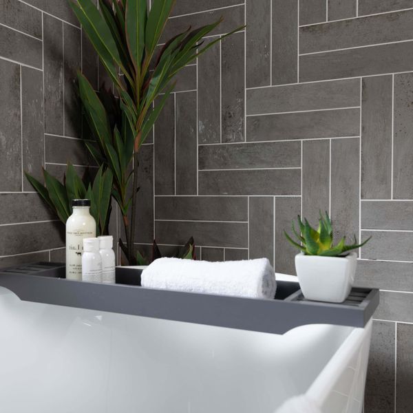 asly grey gloss tiles 300x75mm, Floor Tiles, Metro  Tiles, Porcelain Tiles, Wall Tiles, Grey Tiles