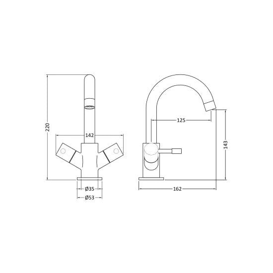 Series Basin Mixer Tap Chrome