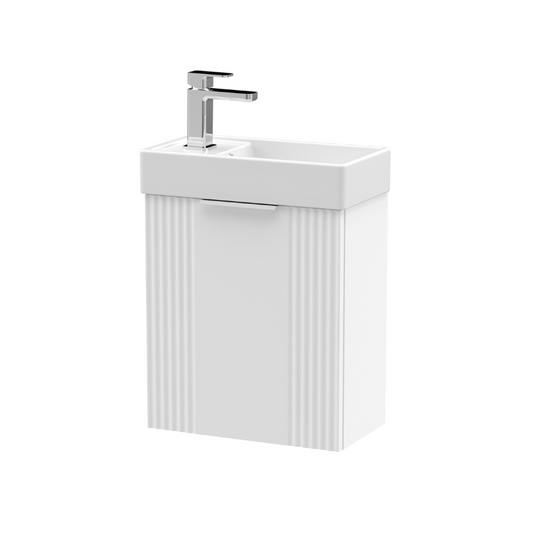 nuie 400mm wall hung cabinet basinflt190, Nuie, Wall Hung Vanity Unit, 1