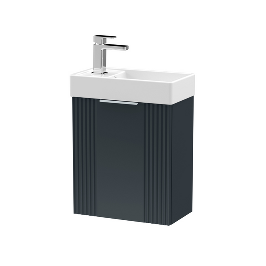 nuie 400mm wall hung cabinet basinflt1490, Nuie, Wall Hung Vanity Unit, 1