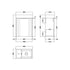 Deco Satin Green 400mm Wall Hung Cabinet & Basin