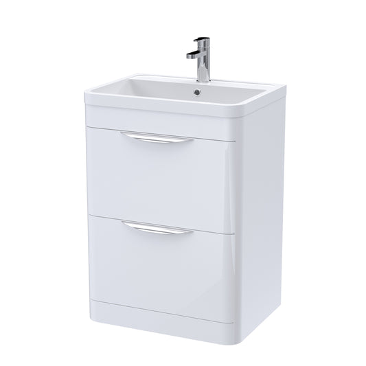 nuie 600mm floor standing vanity polymarble basinfpa001, Nuie, Sink Vanity Unit, Basin Unit, 1