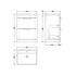 Parade Soft Black 600mm Floor Standing 2 Drawer Vanity & Polymarble Basin
