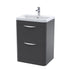 nuie 600mm floor standing 2 drawer vanity polymarble basinfpa1401, Nuie, Sink Vanity Unit, Basin Unit, 1