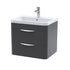 nuie 600mm wall hung 2 drawer vanity polymarble basinfpa1402, Nuie, Wall Hung Vanity Unit, 1