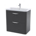 nuie 800mm floor standing 2 drawer vanity polymarble basinfpa1404, Nuie, Sink Vanity Unit, Basin Unit, 1