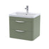 nuie 600mm wall hung 2 drawer vanity polymarble basinfpa802, Nuie, Wall Hung Vanity Unit, 1