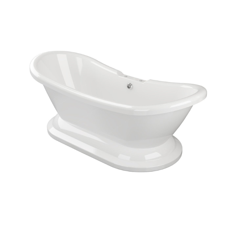 Gabriella Freestanding Bath 1760x700x720mm & Base - White