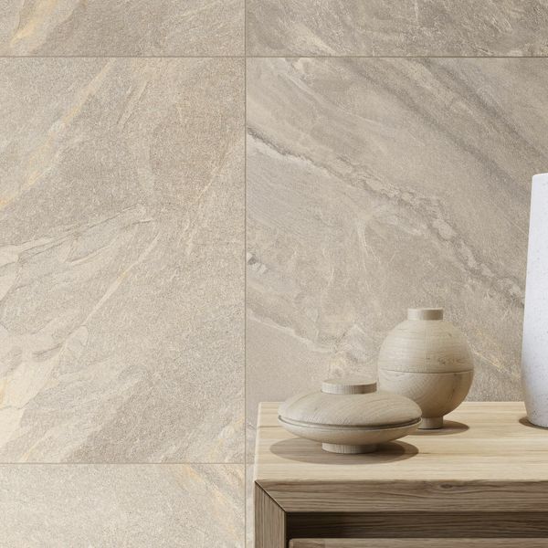 Granby Beige Matt Stone Effect 600x600mm Tiles