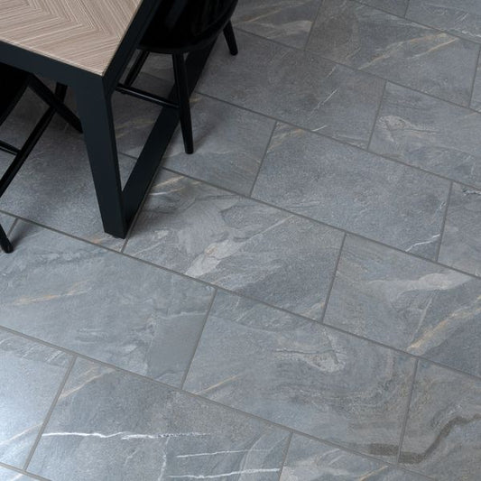 Granby Grey Matt Stone Effect 300x600mm Tiles