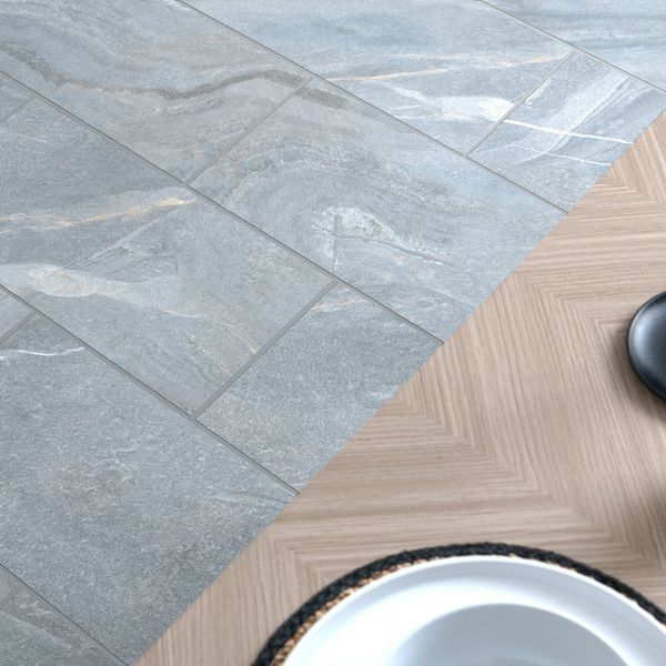 Granby Grey Matt Stone Effect 300x600mm Tiles