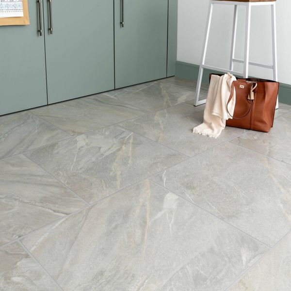 Granby Light Grey Matt Stone Effect 600x600mm Tiles