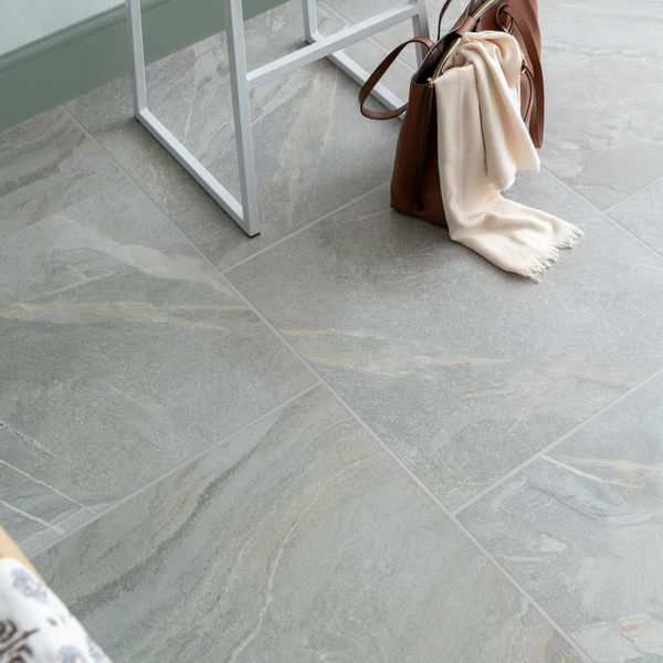 Granby Light Grey Matt Stone Effect 600x600mm Tiles