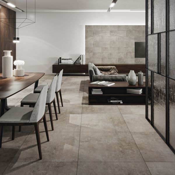 Grey Wind Dark Lappato Tiles 600x600mm