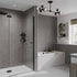 Multipanel Grey Mineral Tile Effect Wet Wall Shower Panel