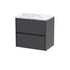 nuie 600 wall hung 2 drawer unit laminate worktophav2204lcm, Nuie, Wall Hung Vanity Unit, 1