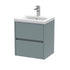 nuie 500mm wall hung 2 drawer unit basin 1hav2302a, Nuie, Wall Hung Vanity Unit, 1
